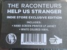 HELP US STRANGER Sealed WHITE VINYL LP. Hand Screen Print Raconteurs Jack White