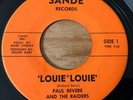 PAUL REVERE and THE RAIDERS “Louie*Louie”/Night Train” Sande Records S-101 EX