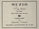 161g4.  Claudia Muzio - Song Recital - Columbia Masterworks 289 (5 records)