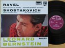 Ravel / Shostakovich - Piano Concertos Bernstein Philips Hi-Fi Stereo ED1 LP NM