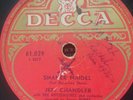 yiddish jewish 78 RPM- jeff chandler - sheiner madel - decca france 1950's