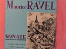 ANDRE LEVY , JEAN GAUTIER ' MAURICE RAVEL.SOANTE POUR VIOLONCELLE ET VIOLON' ED1