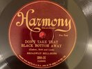 HARMONY 288-H Broadway Bell-Hops 78rpm Don't Take that Black Bottom Away/Sunday