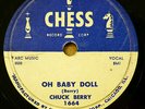 CHUCK BERRY r&r 78 OH BABY DOLL b/w LAJAUNDA Espanol on MINT Minus CHESS RJ 258