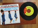 THE RONETTES 45 & PICTURE SLEEVE = WALKING IN THE RAIN/HOW DOES IT FEEL