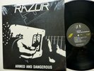 RAZOR Armed and Dangerous LP MINT- 1984 Canada press Heavy Metal w/Insert Rp607