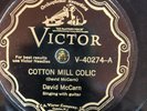 Victor 40274 David McCarn COTTON MILL COLIC   E-/EE-  78 rpm 1930 Memphis