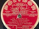 Polydor 530000 Marlene Dietrich  - Je M' Ehnule  - 1933  (Paris)  78 rpm E