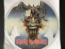 IRON MAIDEN - THE EVIL THAT MEN DO -  RARE UNCUT SHAPED PICTURE DISC, 1988 EMI U