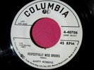 MARTY ROBBINS - Respectfully Miss Brooks - PROMO 45 rpm - Columbia - VG++ to NM