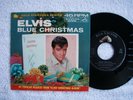 ELVIS PRESLEY GOLD STANDARD BLUE CHRISTMAS W/PS 447-0720 NM VINYL