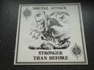 BRUTAL ATTACK STRONGER THAN BEFORE OI/PUNK ROCK-O-RAMA FIRST ISSUE LP VINYL