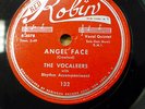 THE VOCALEERS doo-wop 78 ANGEL FACE / LOVIN BABY on MINT Minus RED ROBIN RJ 390