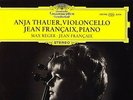 DGG STEREO TULIP - ANJA THAUER CELLO - REGER SUITE & FRANCAIX FANTASIE - MINT