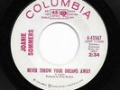 Northern Soul 45 JOANIE SOMMERS Never Throw Your Dreams Away HEAR Columbia Promo