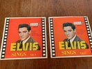 ELVIS SINGS VOLUME 1  & 2 RARE NEW ZEALAND EP'S NO RESERVE. RED DOT