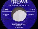 MONTEREYS - VERY RARE - HEAR IT - 1956 - SOMEONE LIKE YOU / TRAIN WHISTLE BLUES