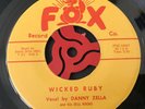 Danny Zella - Black Saxs / Wicked Ruby 45 rpm 1958 Rockabilly  Fox F #1 NM