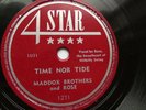 Maddox Brothers and Rose 78rpm single 10-inch 4-Star Records #1271 Time Nor Tide