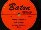 THE HEARTS doo-wop 78 LONELY NIGHTS on BATON VG++ / M— b/w OO WEE RJ 315