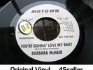 ? BARBARA MCNAIR promo 'You're Gonna Love My Baby' EX + COVER Northern Soul 45