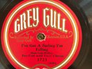 Grey Gull  1723 STEP ON THE GAS/Feeling I'm Falling ( Jazz Band)  78 rpm 1929 E