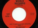 Hear- Rare Funk 45- Optimistics- Dig It (She's In The Groove)- World Records- M-
