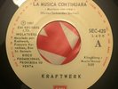 Kraftwerk - La Musica Continuara/Musique Music Non Stop 45 Mexican Promo Press
