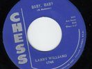 Larry Williams 45 Get Ready/Baby Baby CHESS EX R&B jump blues