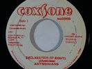 Reggae 45 ABYSSINIANS Declaration Of Rights on Coxsone VG++
