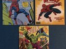 3 Marvel Peter Pan LPs: Spider-Man 8146 (rare blue cover), 8189 & The Hulk 8216