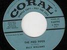 * Billy Williams 45 Pied Piper/Butterfly CORAL EX popcorn R&B soul