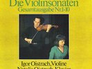 BEETHOVEN Violin Sonatas 1-10 OISTRAKH Igor & Natalia 4LP Box Parnass STEREO VG+