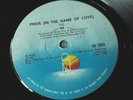 U2 , MONSTER RARE ZIMBABWE PRESSING , PRIDE (IN THE NAME OF LOVE) , IS 202 , NR