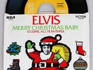 Rare MINT * Elvis Presley Merry Christmas Baby / O Come, All Ye Faithful 74-0572