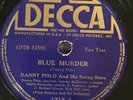 “BLUE MURDER” Rare Jazz DANNY POLO And His Swing Stars 78rpm Decca 1718 VG++