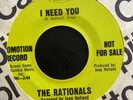 Garage Rock Psych The Rationals 45 rpm I Need You Capital 2 Sided PROMO NM