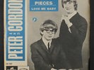 PETER AND GORDON: I Go To Pieces / Love Me Baby 45 (Sweden, PS blue variant, c