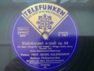 Rare 78 rpm Violin GEORG KULENKAMPFF plays Mendelssohn  Telefunken set