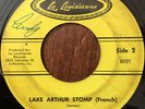 ED JUNEAU Lake Arthur Stomp b/w ALEX BROUSSARD The Year 57 ROCKIN CAJUN 45 *hear
