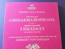 DG Mascagni Cavalleria Rusticana Pagliacci Karajan Linen Box TULIP 3 LP La Scala