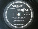 BUDDY HOLLY 78 The Crickets/That'll Be The Day/I'm Lookin' For Someone To Love