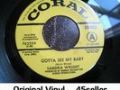 ? SANDRA WRIGHT promo 'Gotta See My Baby' NM + COVER rare Northern Soul 45