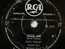 ELVIS PRESLEY - LOVE ME / GOOD ROCKING TONIGHT - 78 RPM - SOUTH AFRICA - VG