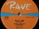 DANTE & THE EVERGREENS - ALLEY-OOP - 78 RPM - SOUTH AFRICA - N/MINT UNPLAYED