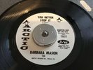 NORTHERN / CROSSOVER SOUL — Barbara Mason  - “You Better Stop It” - Arctic 154