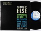 Cannonball Adderley - Somethin' Else LP - Blue Note Stereo DG RVG Ear W 63rd VG+