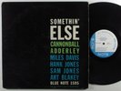 CANNONBALL ADDERLEY Somethin' Else BLUE NOTE LP mono W. 63rd
