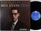 Bill Evans Trio - Portrait In Jazz LP - Riverside - RLP 12-315 Mono