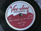 78 RPM  Jimmy Reed VEE JAY 186 Rockin With Reed / Can't Stand to see you go E+